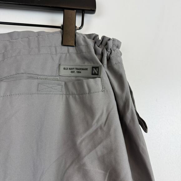Vintage 2000 Y2K Old Navy Baggy Parachute Polyester Mens Pants Gray - L - Picture 8 of 12